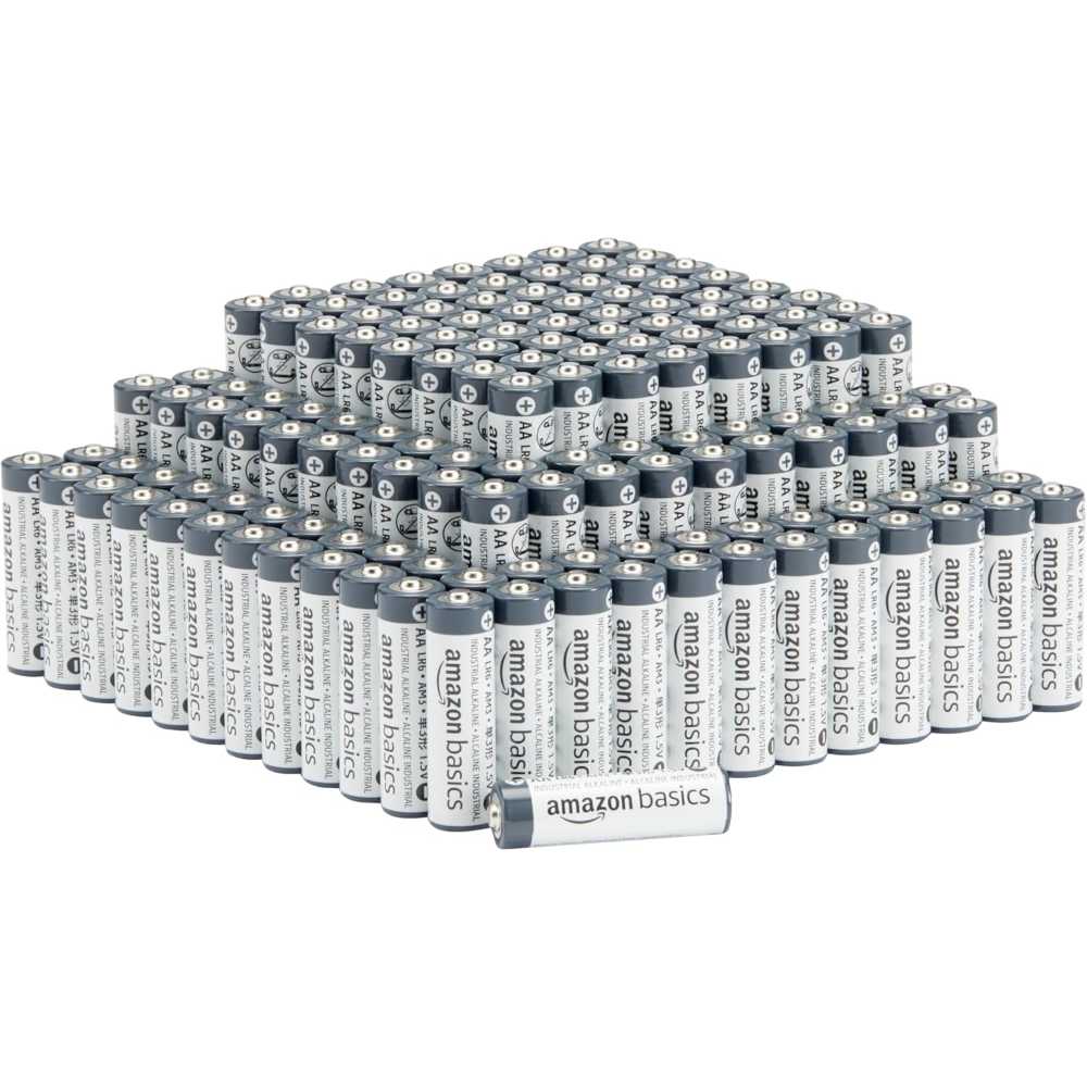 Prime Members: 150-Pack Amazon Basics AA Industrial Alkaline Batteries