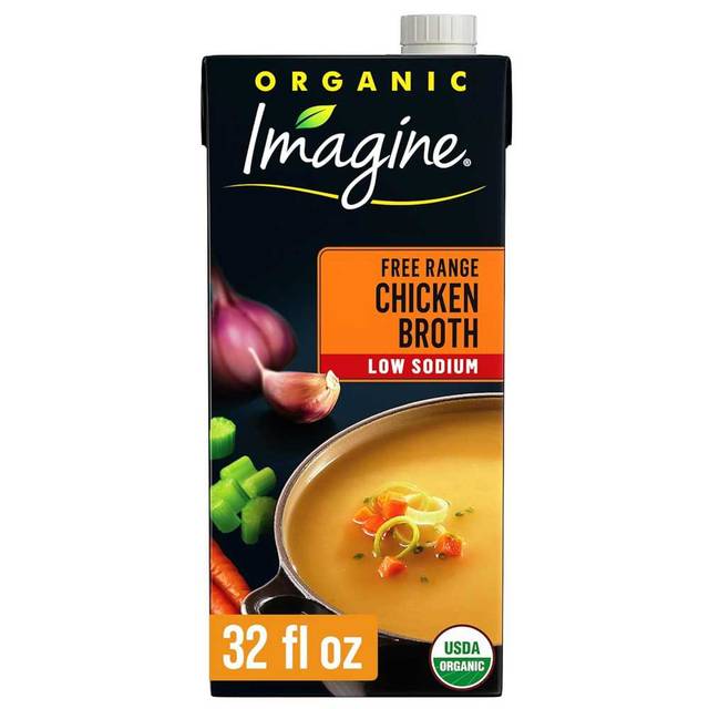 6-Pack Imagine Organic Low Sodium Chicken Broth, 32 oz.