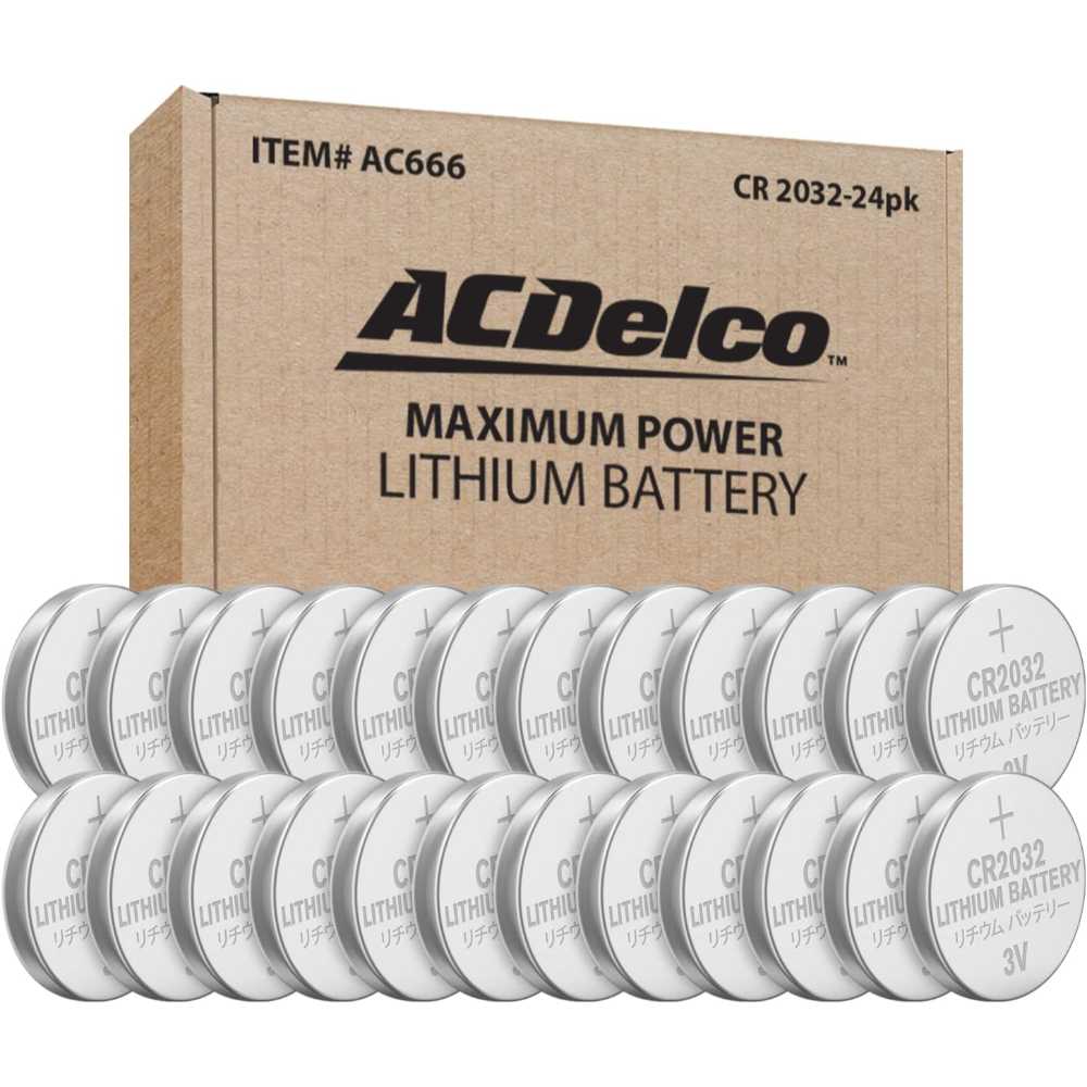 24-Pack ACDelco CR2032 3V Lithium Coin Cell Battery