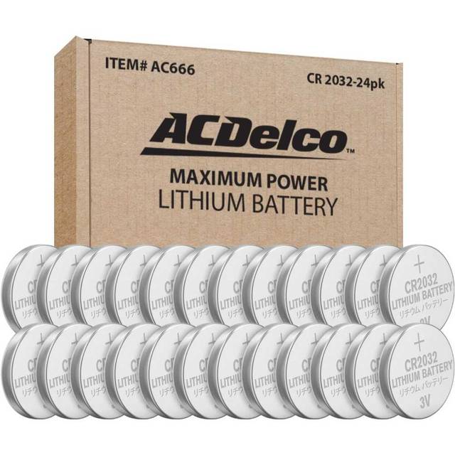 24-Pack ACDelco CR2032 3V Lithium Coin Cell Battery