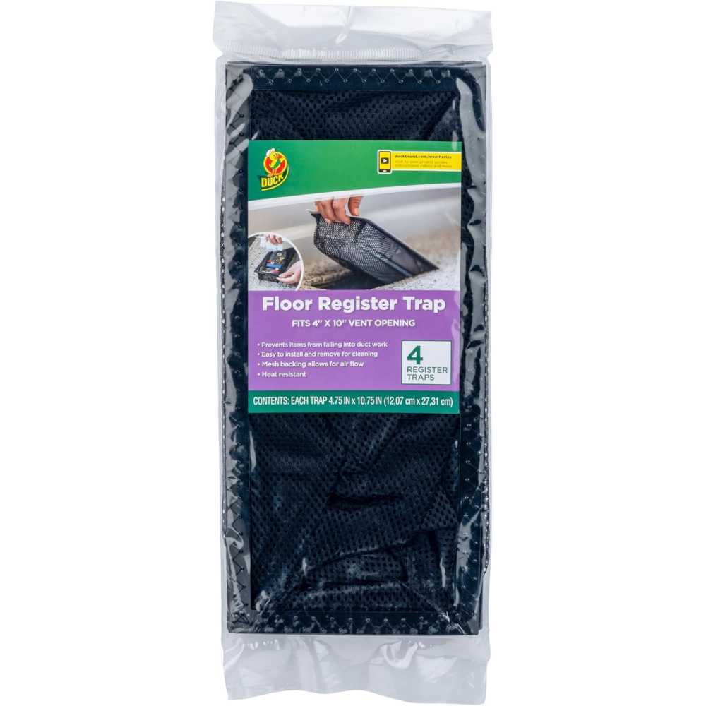 4-Pack Duck Brand Floor Register Vent Trap