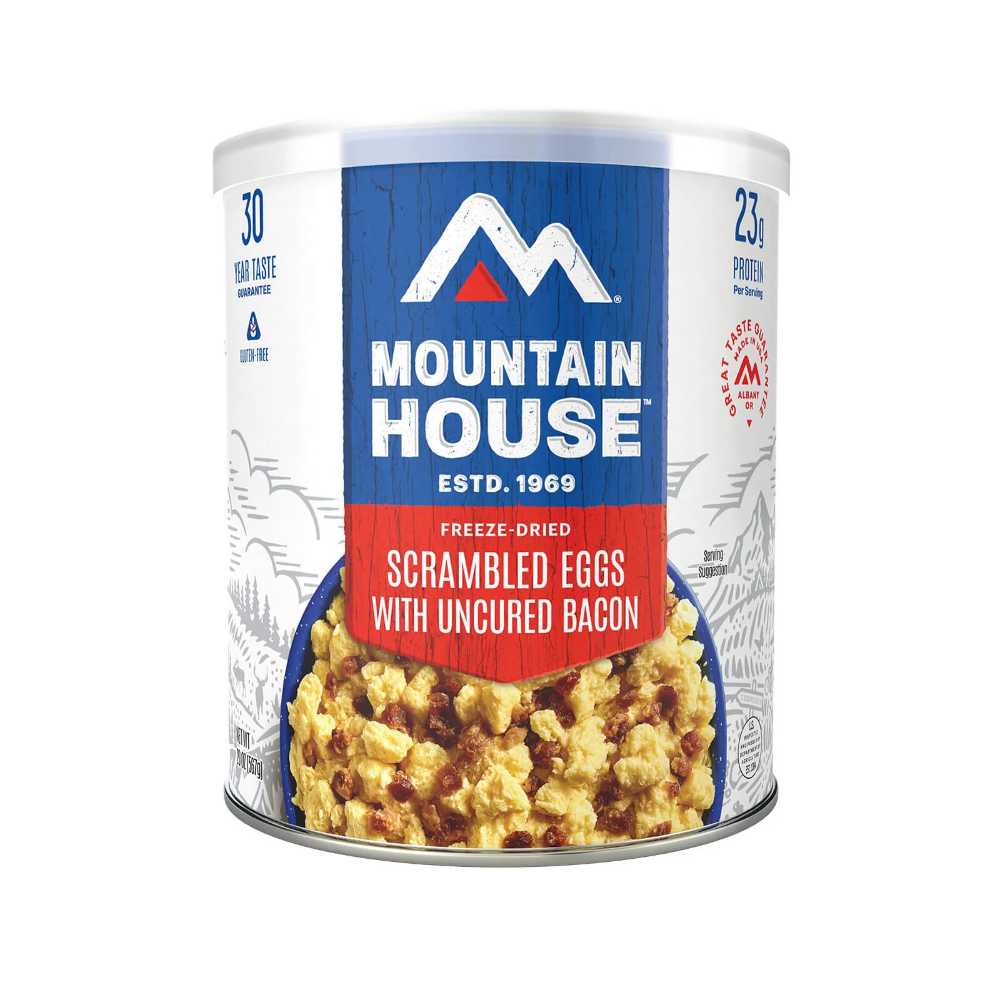Mountain House Scrambled Eggs w/ Bacon #10 Can