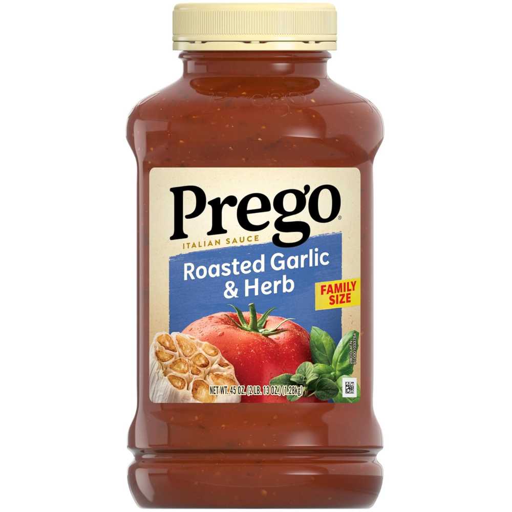 Prego Roasted Garlic & Herb Pasta Sauce, 45 oz.