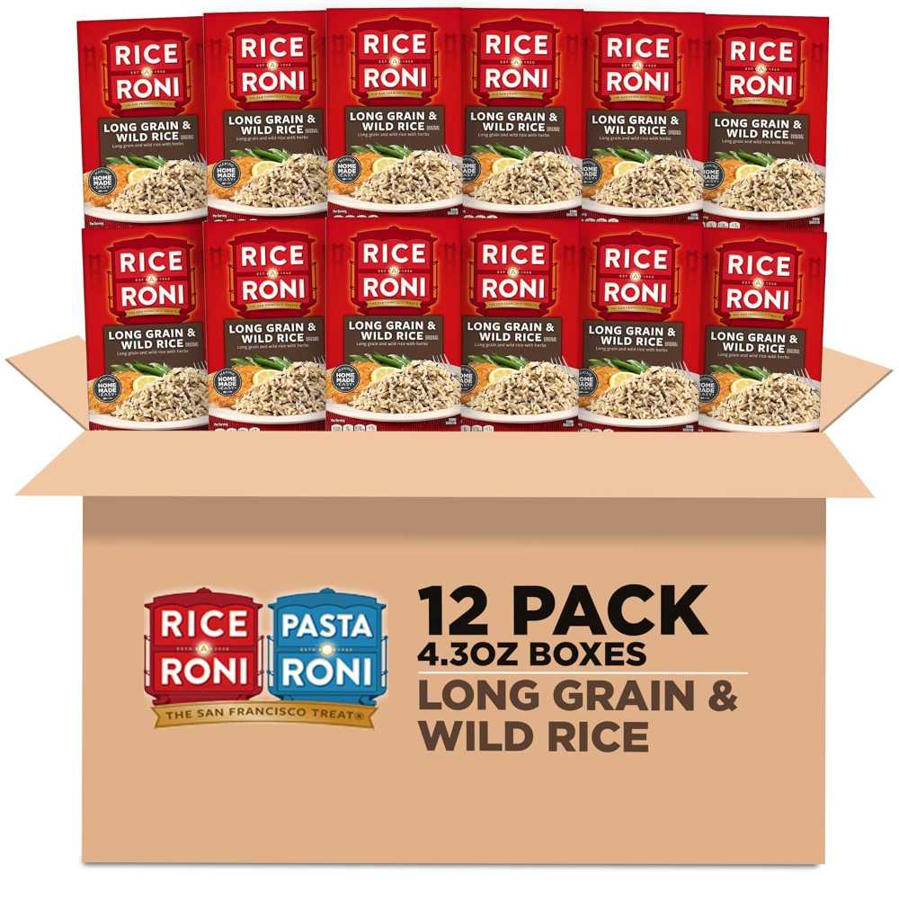 12-Pack Rice-A-Roni Long Grain & Wild Rice, 4.3 oz.