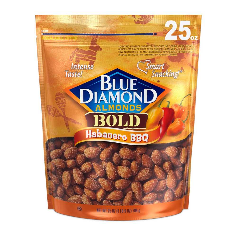 Blue Diamond Almonds Habanero BBQ, 25 oz.