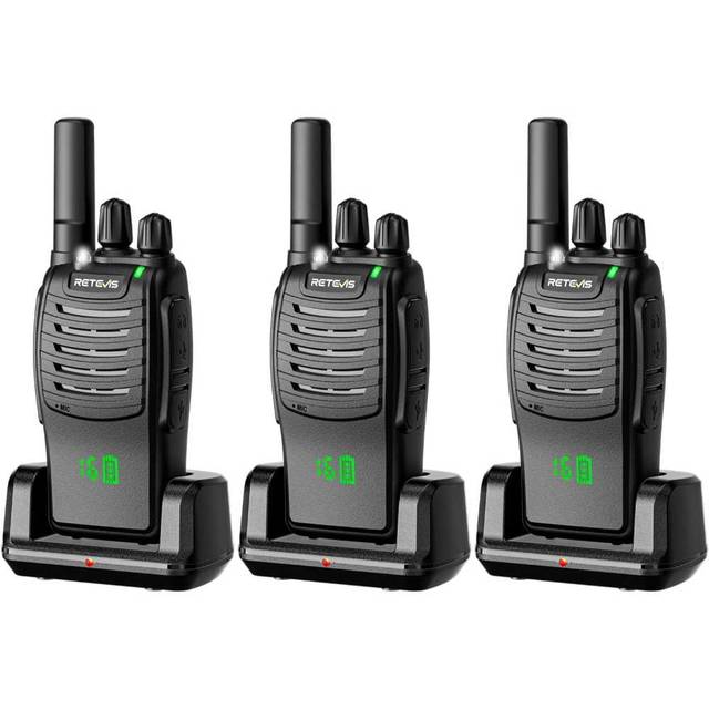 3-Pack Retevis H-777H USB-C Rechargeable FRS Walkie Talkies