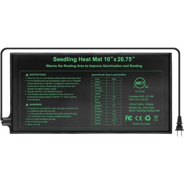 RC SLL 10" x 20.75" Waterproof Seedling Heat Mat