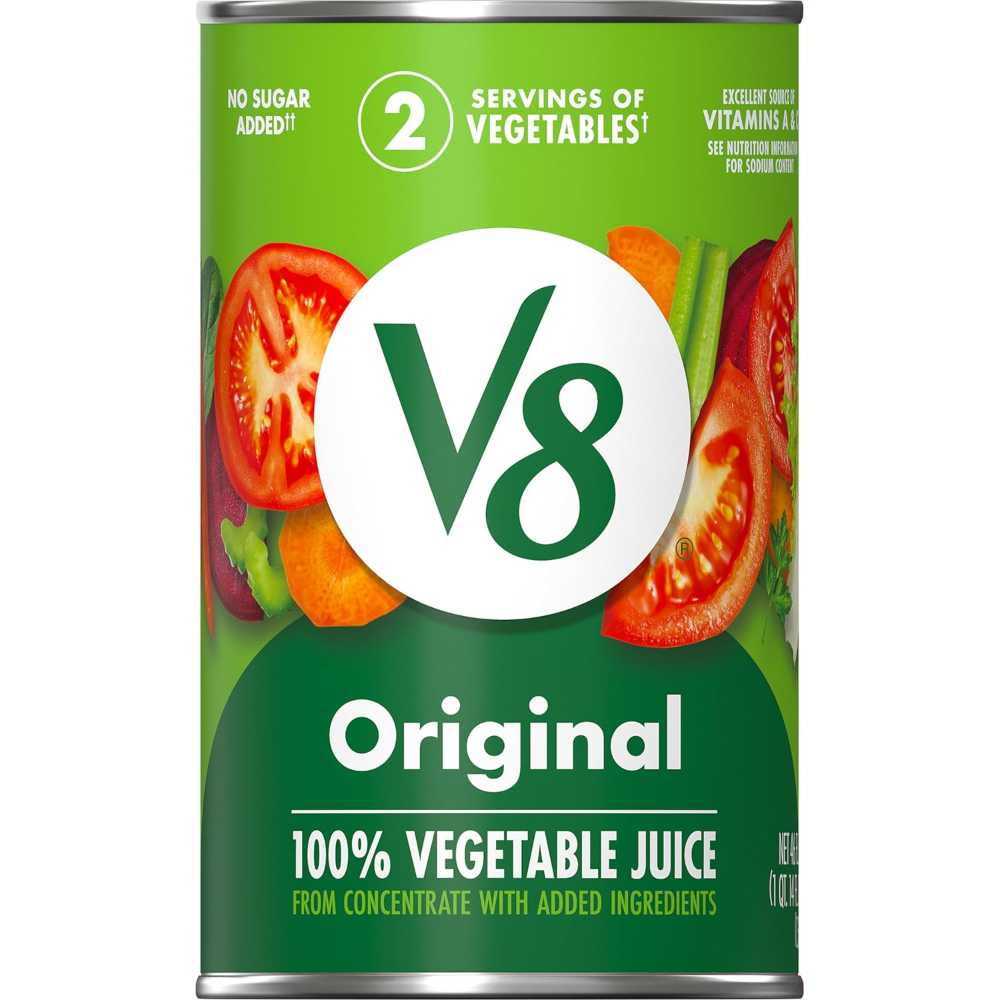 V8 Canned Original 100% Vegetable Juice, 46 oz.