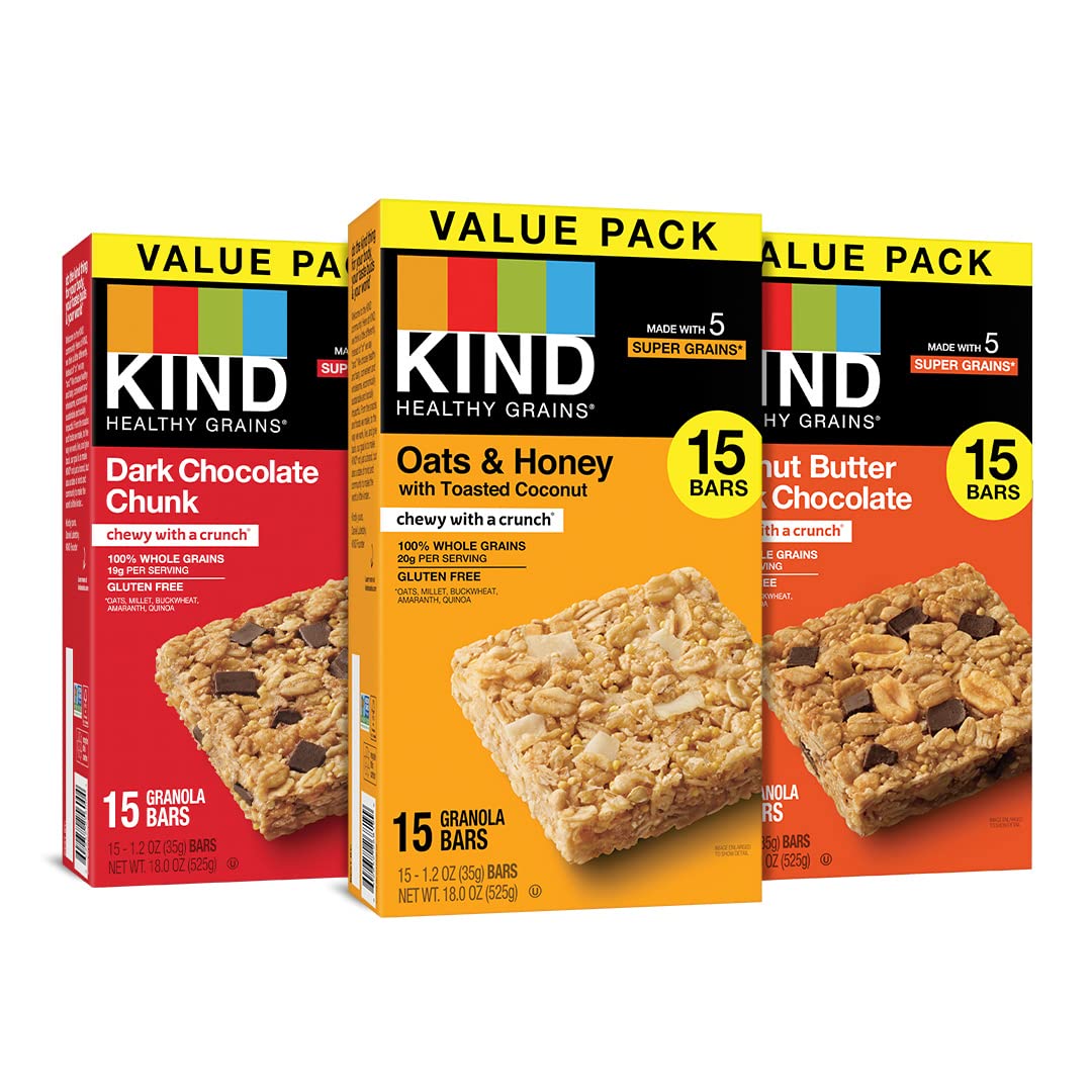 45-Pack KIND Healthy Grains Bars (Variety Pack)