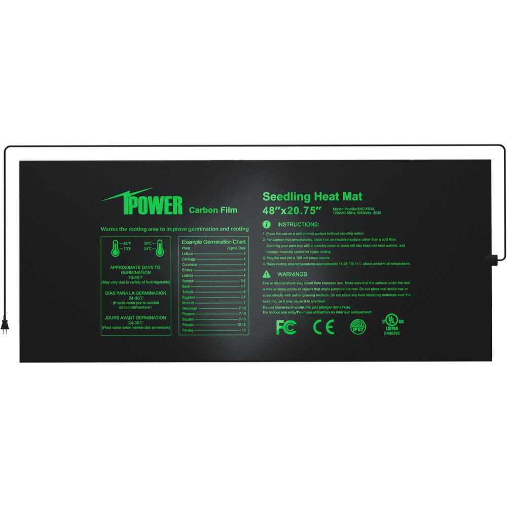 iPower 48" x 20.75" Waterproof Seedling Heat Mat