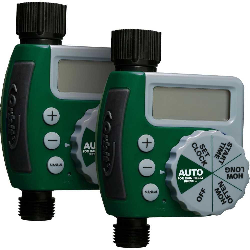 2-Pack Orbit 1-Outlet Programmable Digital Hose Watering Timer
