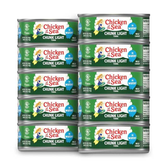 10-Pack Chicken of the Sea Chunk Light Tuna in Water, 5 oz.