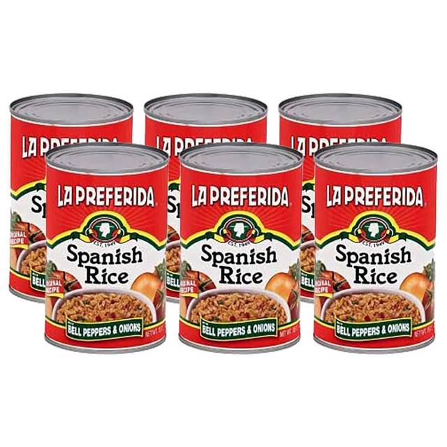 6-Pack La Preferida Canned Spanish Rice, 15 oz.
