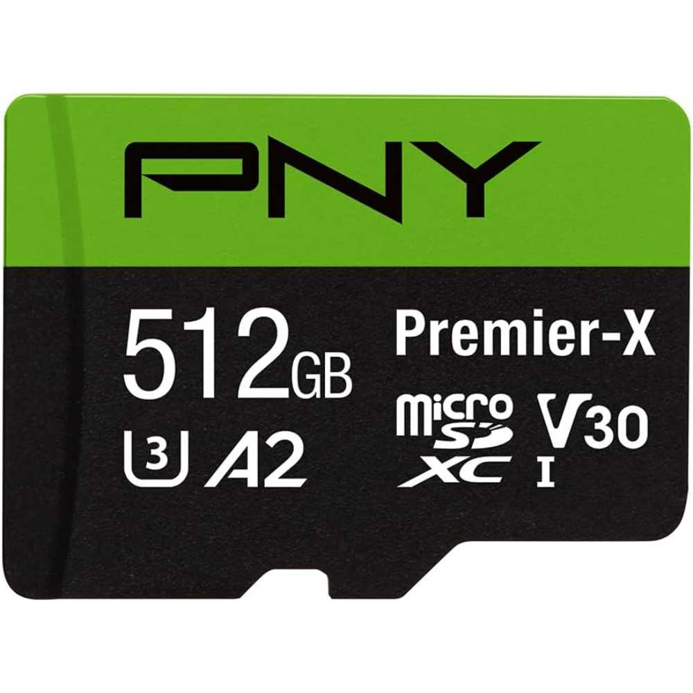 PNY 512GB Premier-X Class 10 U3 V30 microSDXC Card