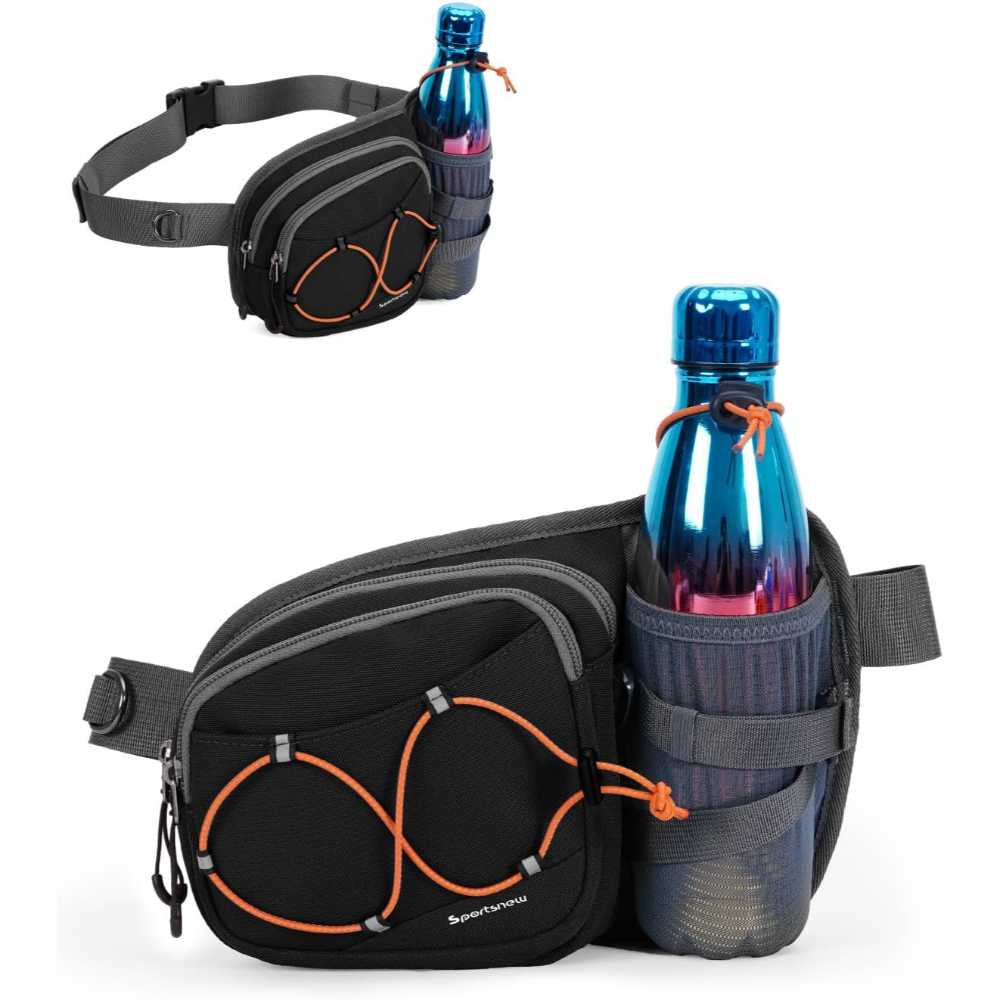 Sportsnew 2L Waist Pack w/ Water Bottle Holder