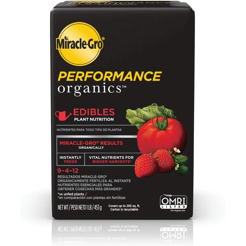 Miracle-Gro Performance Organics Edibles Plant Nutrition, 1 lb.