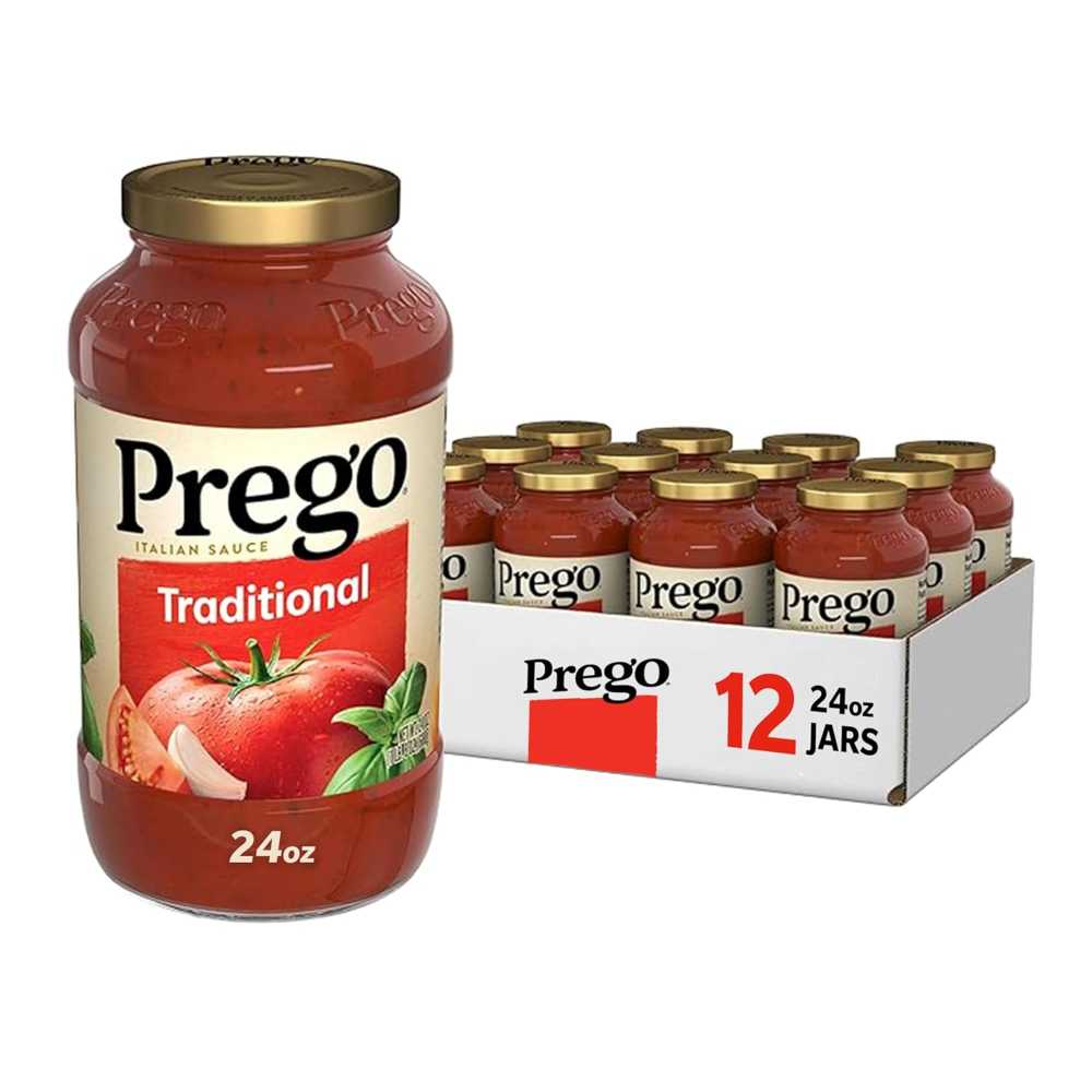 12-Pack Prego Traditional Pasta Sauce, 24 oz.