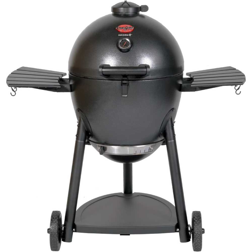 Char-Griller AKORN Kamado Charcoal Grill & Smoker w/ Cast Iron Grates