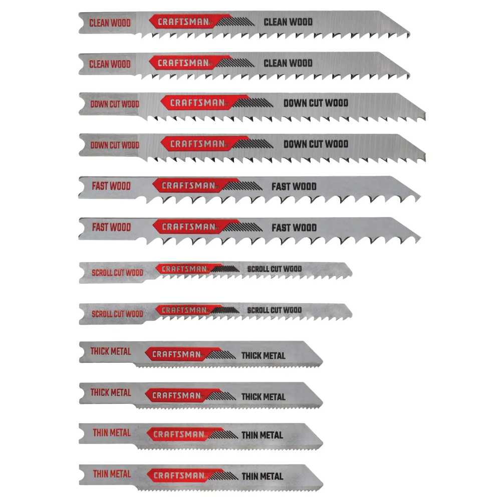 CRAFTSMAN 12-Piece U-Shank Jigsaw Blades
