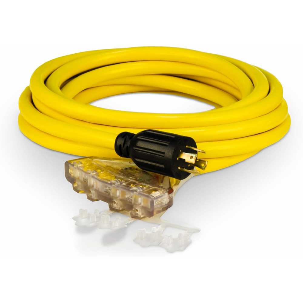 Champion 25' 30A 125/250V Fan-Style Generator Extension Cord