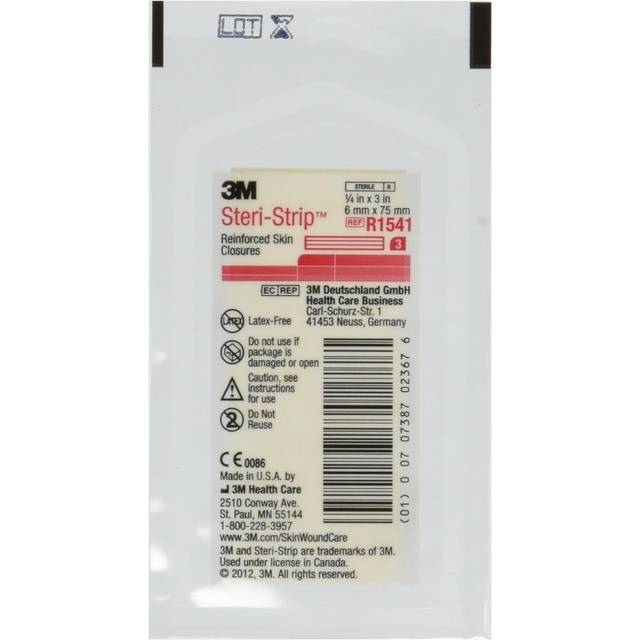 30-Pack 3M Steri Strip Skin Closures (1/4'' x 3')