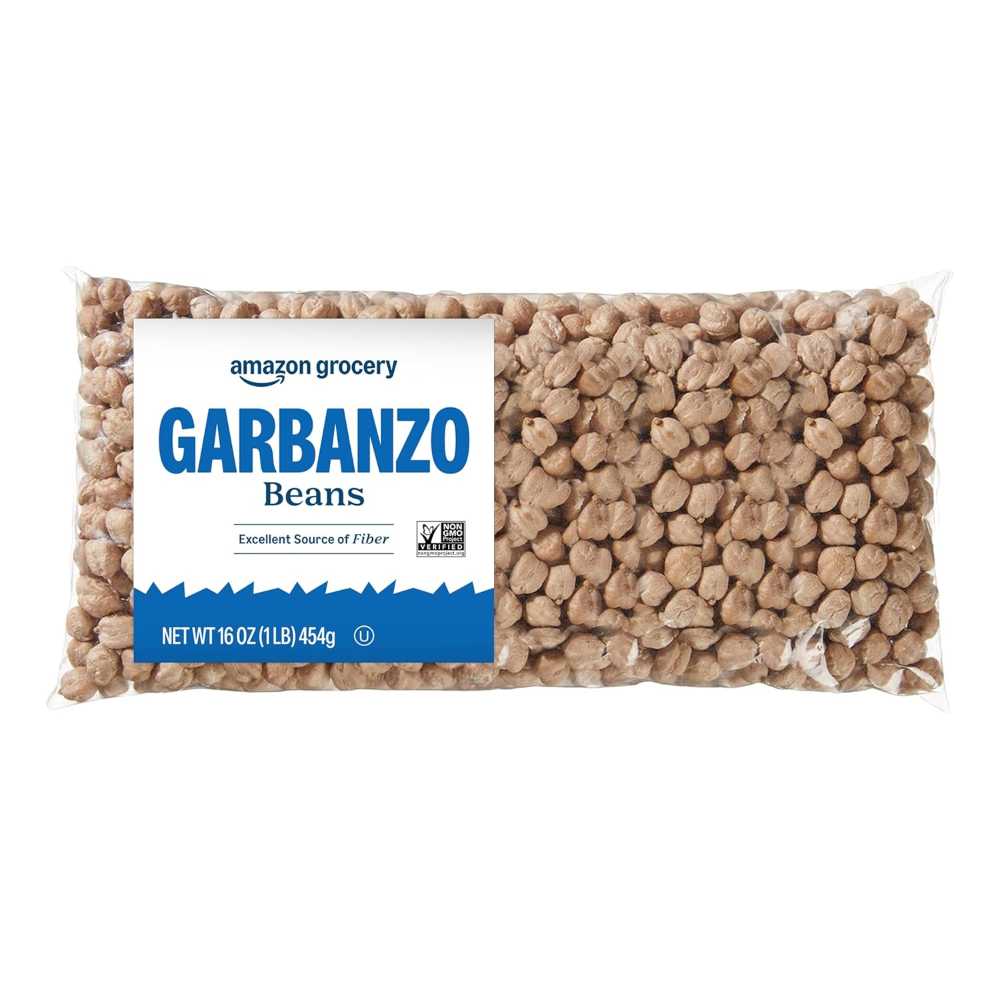 Amazon Grocery Dry Garbanzo Beans, 1 lb.