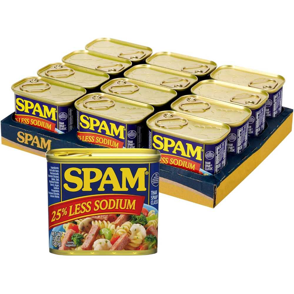 12-Pack Spam Less Sodium, 12 oz. ($2.12 / Each)