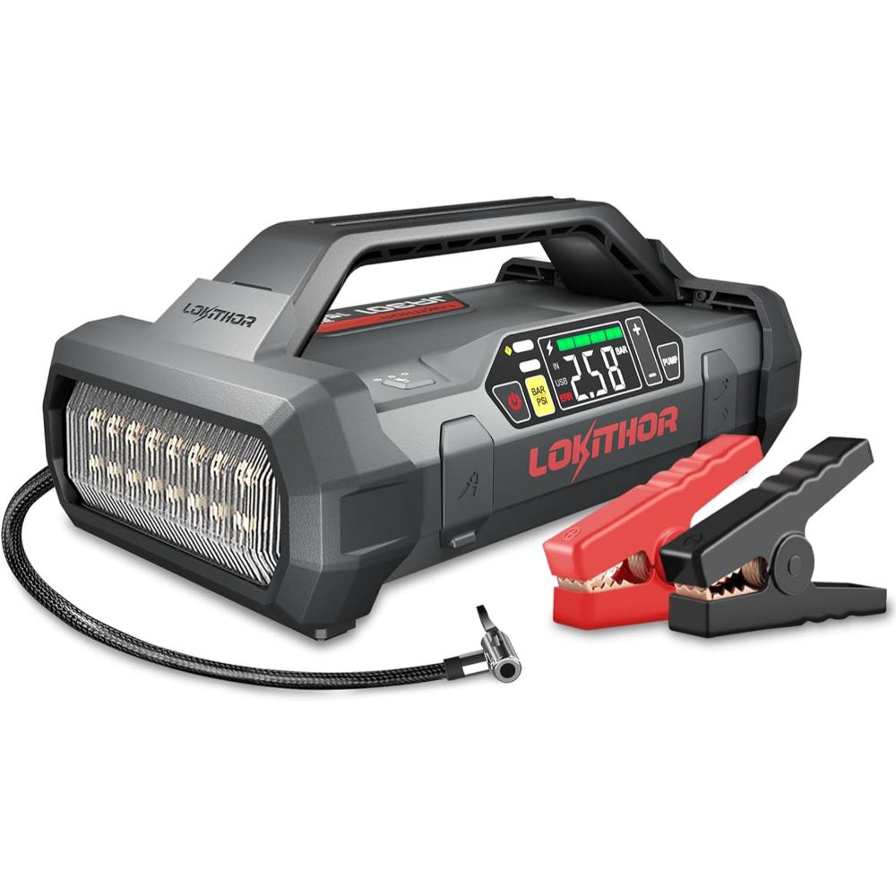 Lokithor JA301 2000A Jump Starter w/ 150 PSI Air Compressor