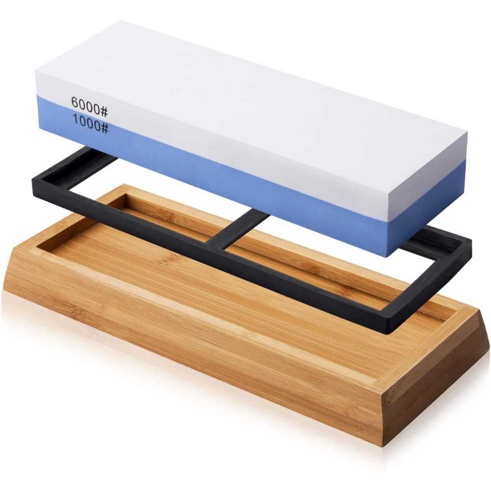 Mido Professional Knife Sharpening Whetstone (1000/6000 Grit)