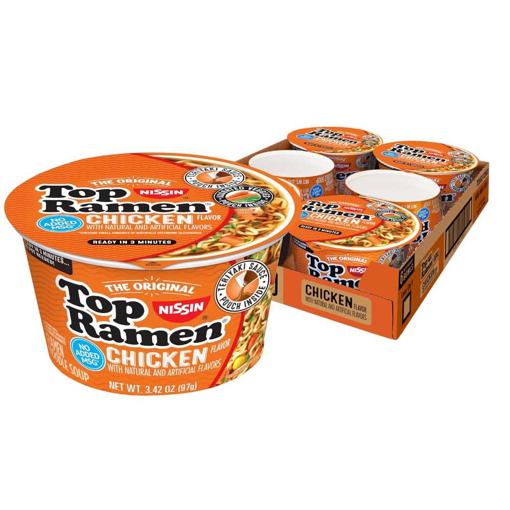 6-Pack Nissin Top Ramen Bowl (Chicken)