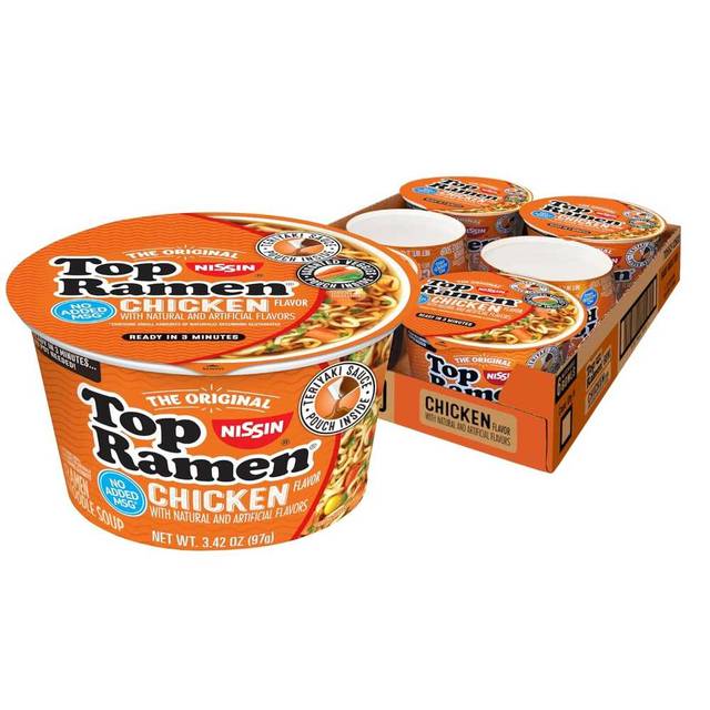 6-Pack Nissin Top Ramen Bowl (Chicken)