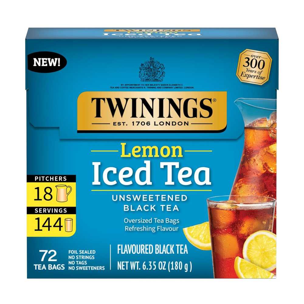72-Pack Twinings Oversized Lemon Iced Tea Bags