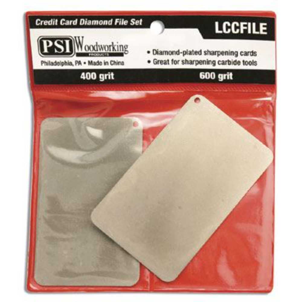 PSI Woodworking Credit Card Diamond File Set