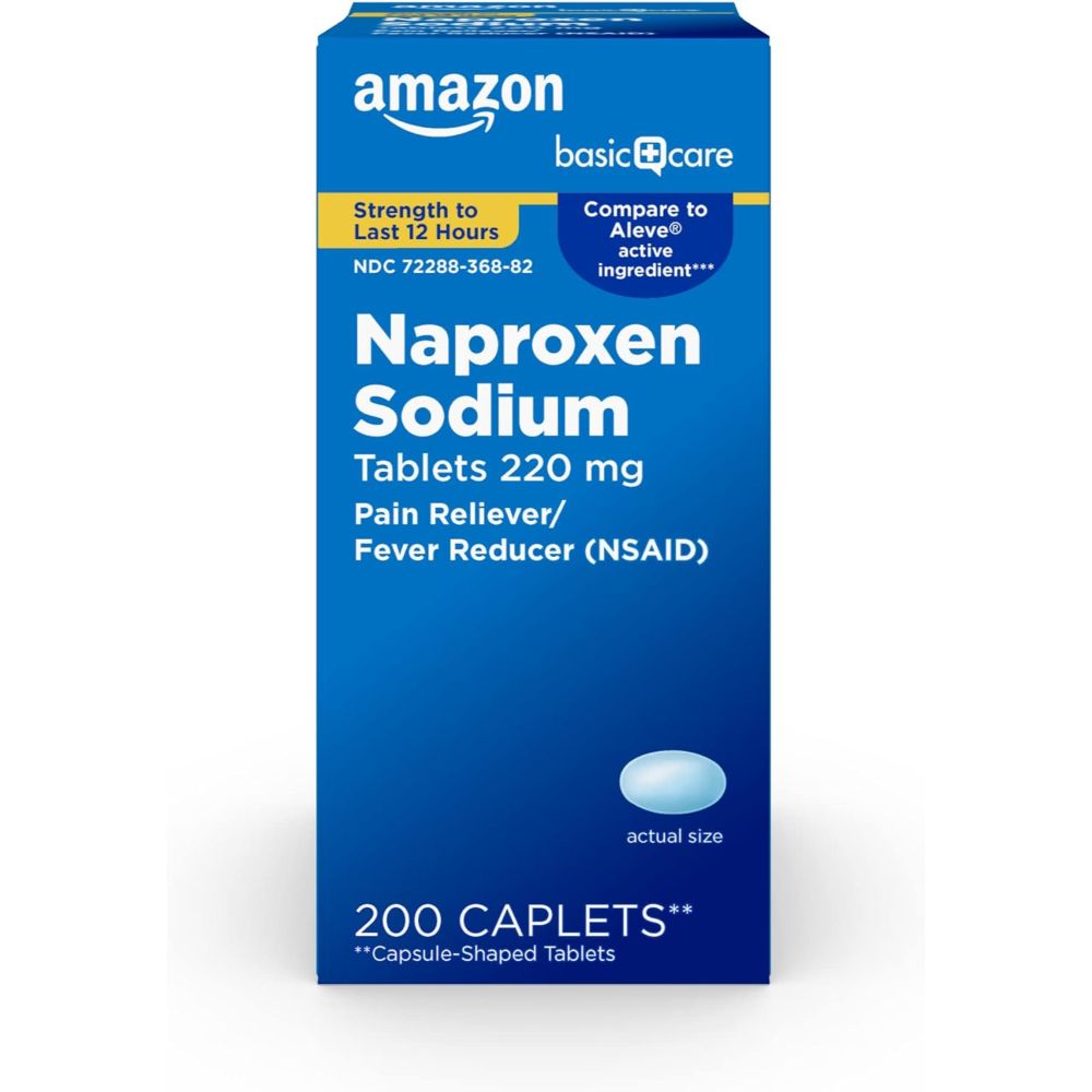 200-Count Amazon Basic Care Naproxen Sodium 220mg Tablets