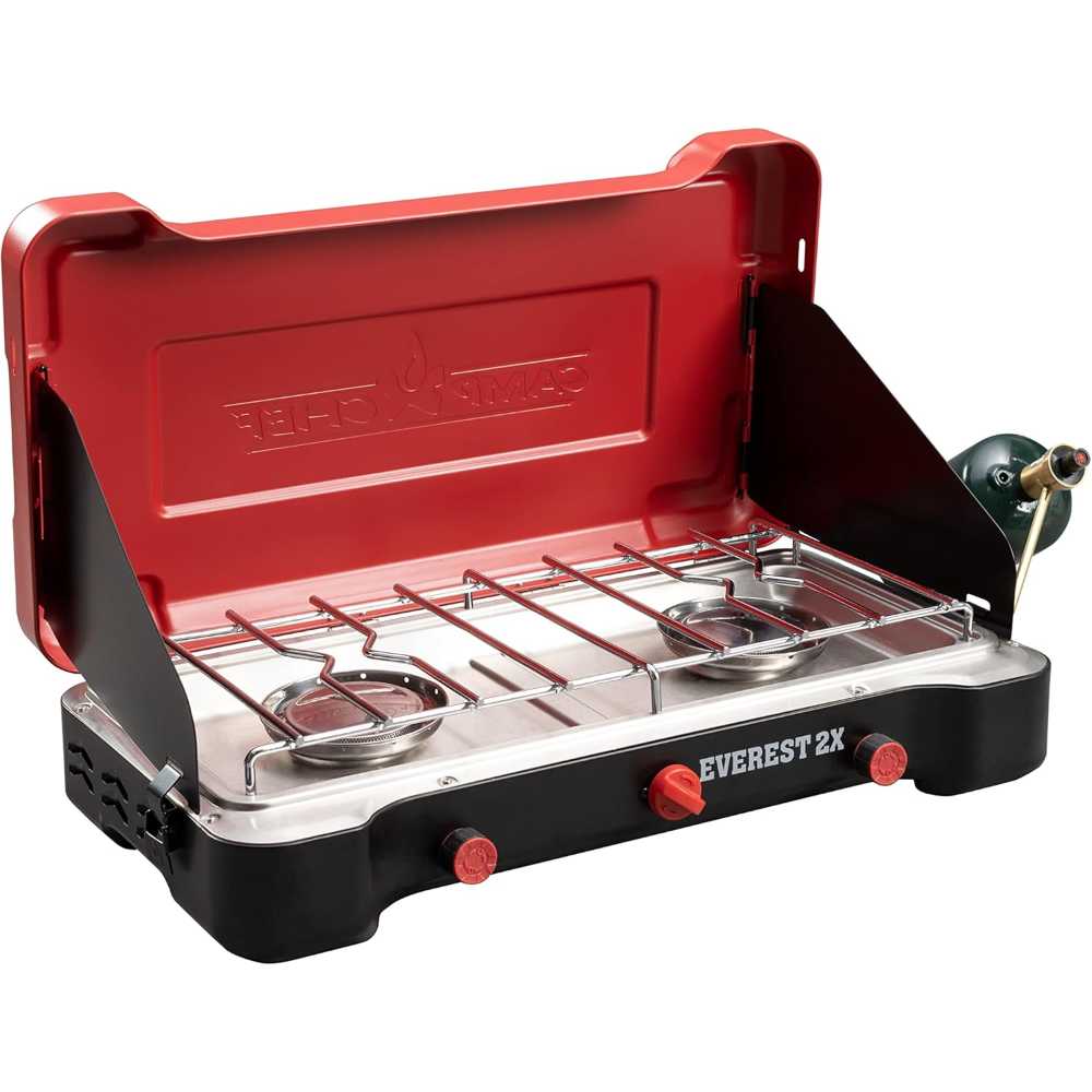 Camp Chef Everest 2X 40,000 BTU 2-Burner Portable Camping Stove