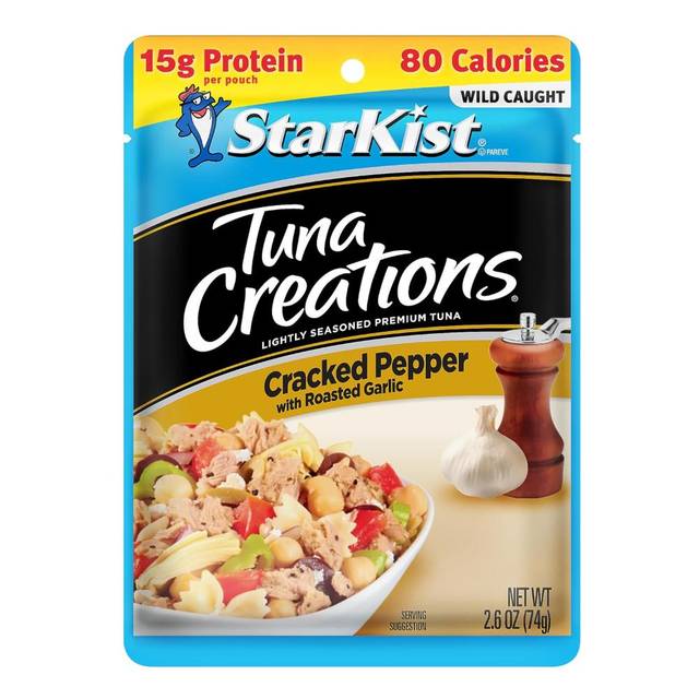 StarKist Tuna Creations Cracked Pepper & Roasted Garlic, 2.6 oz.