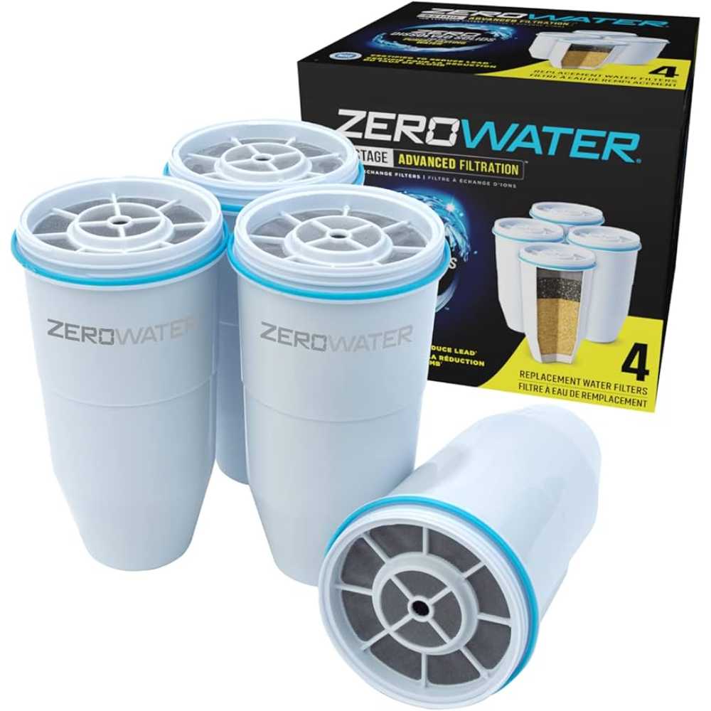 4-Pack ZeroWater Official Replacement Filters