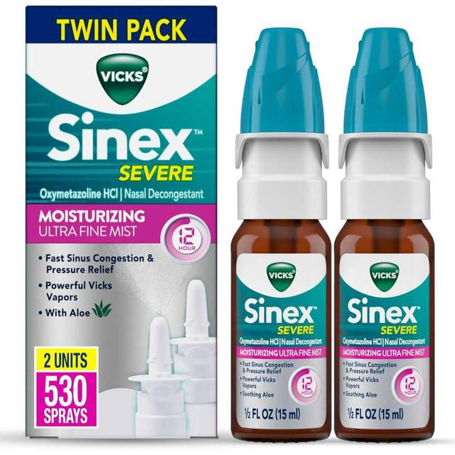 2-Pack Vicks Sinex Severe Nasal Spray