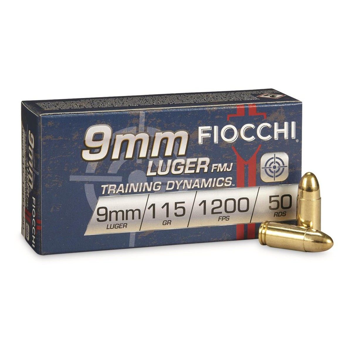 250-Rounds Fiocchi Dynamics 9mm FMJ Ammo