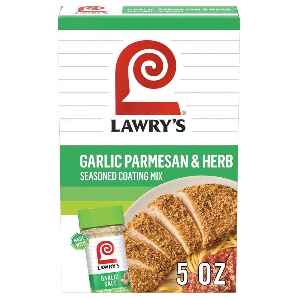 8-Pack Lawry’s Seasoned Coating Mix, 5 oz. (Garlic Parmesan & Herb)