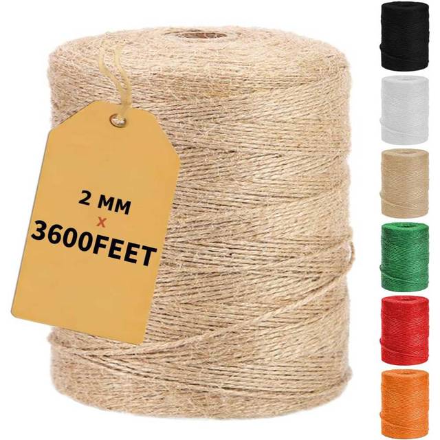 Vanhench 3600' Natural Jute Twine String