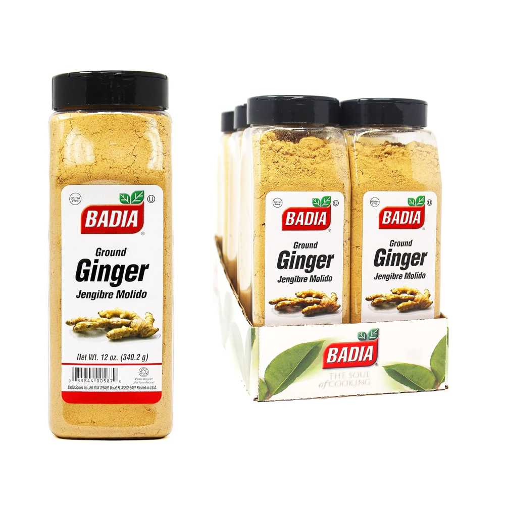 6-Pack Badia Ground Ginger, 12 oz.