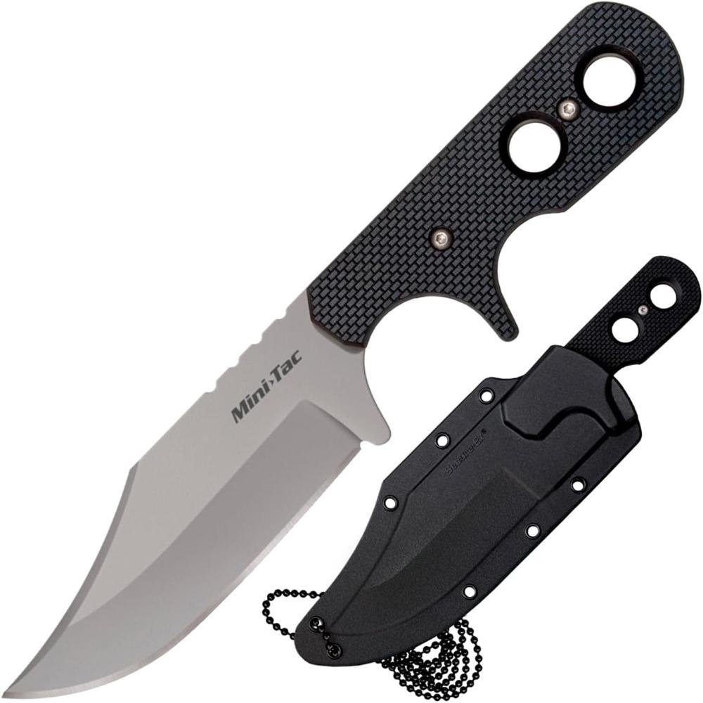 Cold Steel Mini Tac Bowie 3-5/8" Fixed Blade Knife w/ Sheath