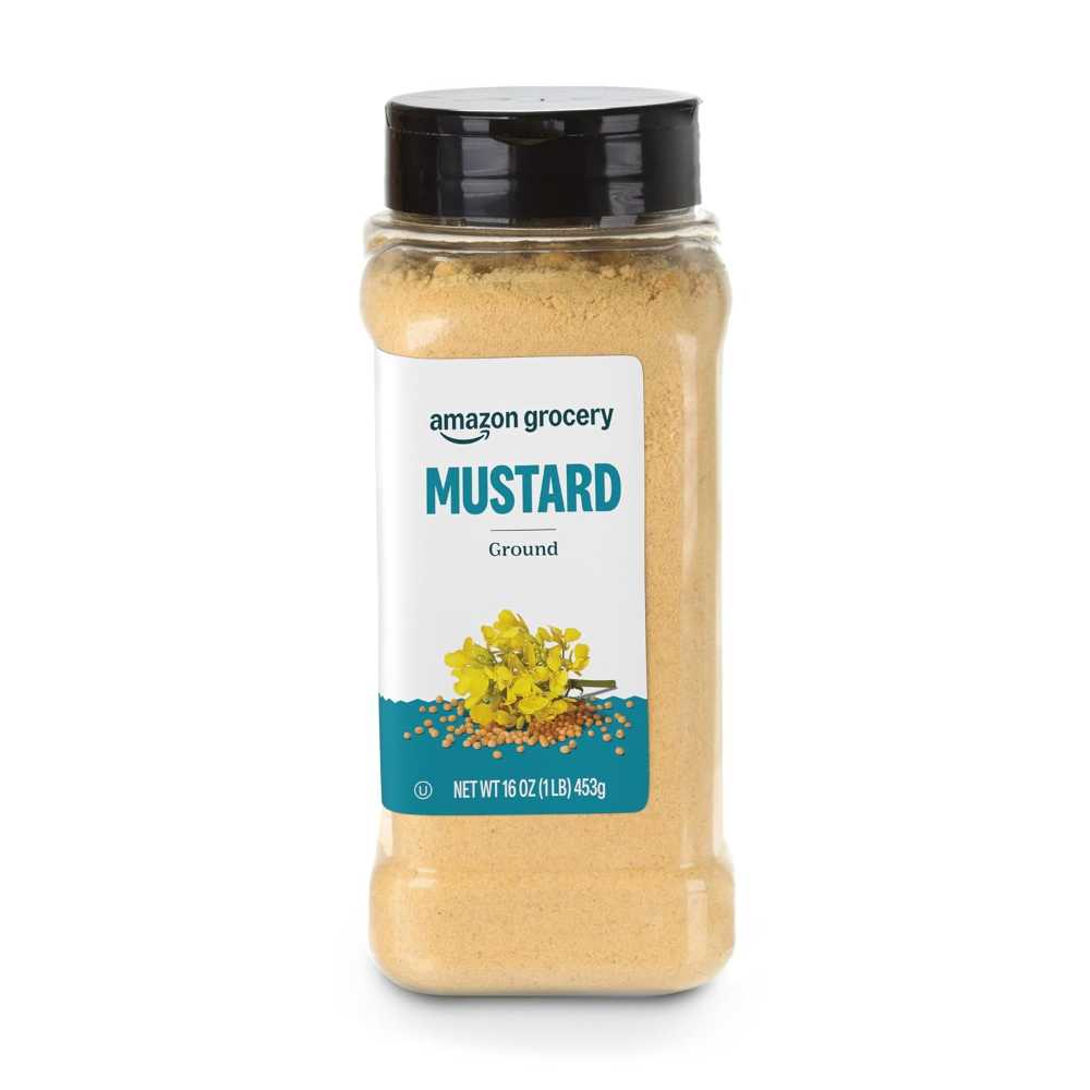 Amazon Grocery Ground Mustard, 16 oz.
