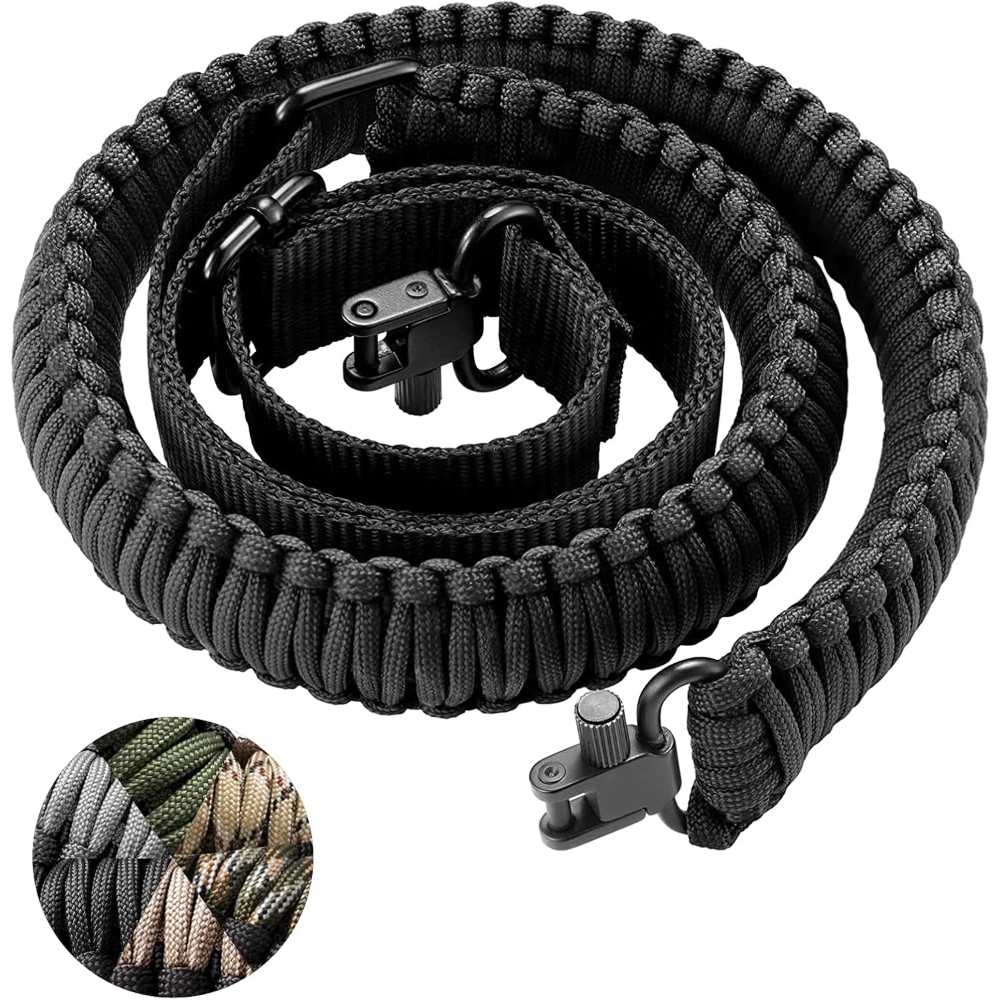 CVLIFE 550 Paracord Rifle/Shotgun Sling w/ Tri-Lock Swivels