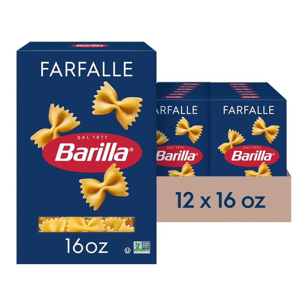 12-Pack Barilla Farfalle Pasta, 16 oz.