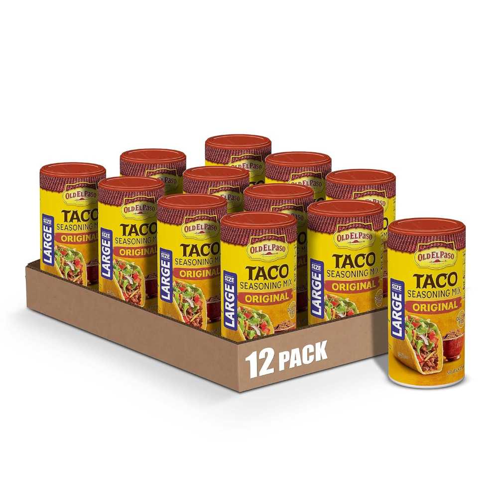 12-Pack Old El Paso Original Taco Seasoning Large Size, 6.25 oz.