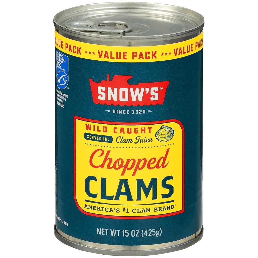 Snow's Wild Caught Chopped Clams, 15 oz.
