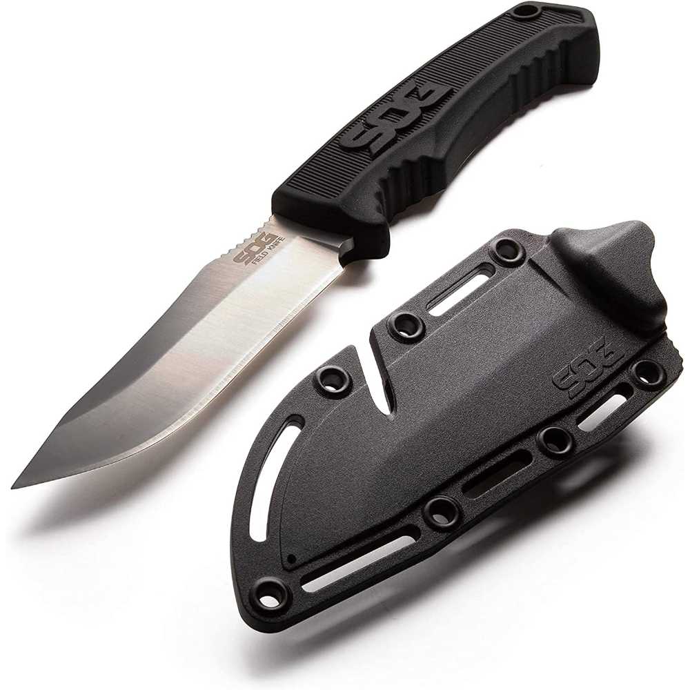 SOG 4" Fixed Blade Field Knife w/ MOLLE Sheath