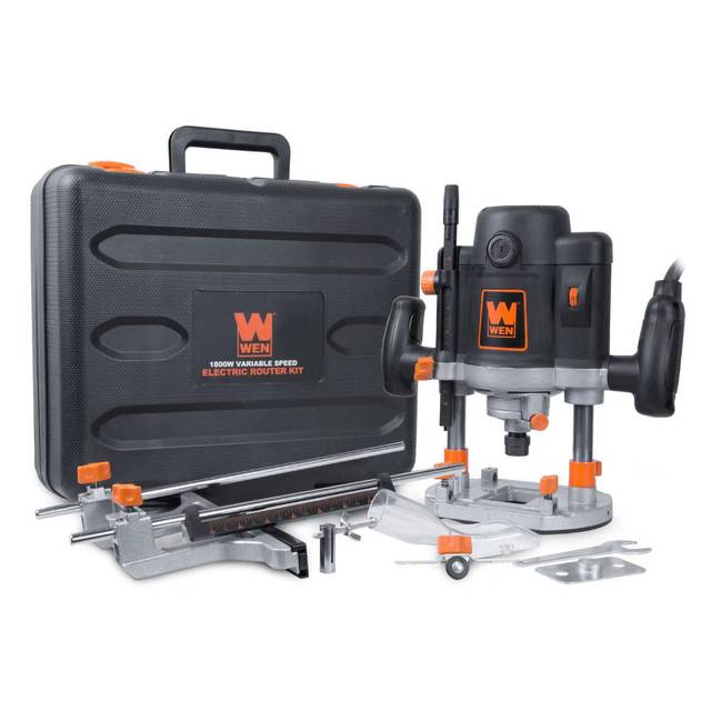 WEN 15A Variable Speed Plunge Woodworking Router w/ Case